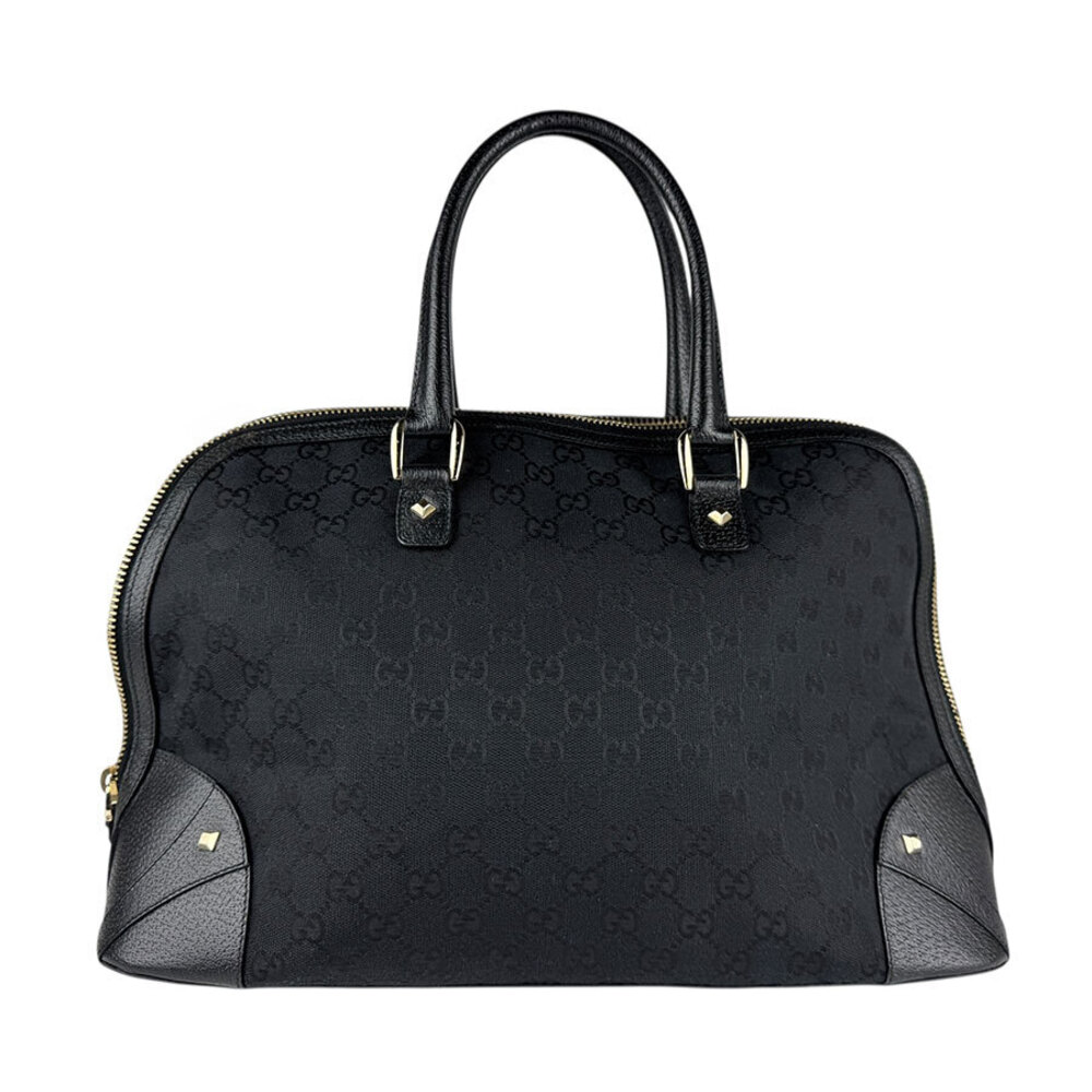 Gucci Handbag GG Canvas Leather Black